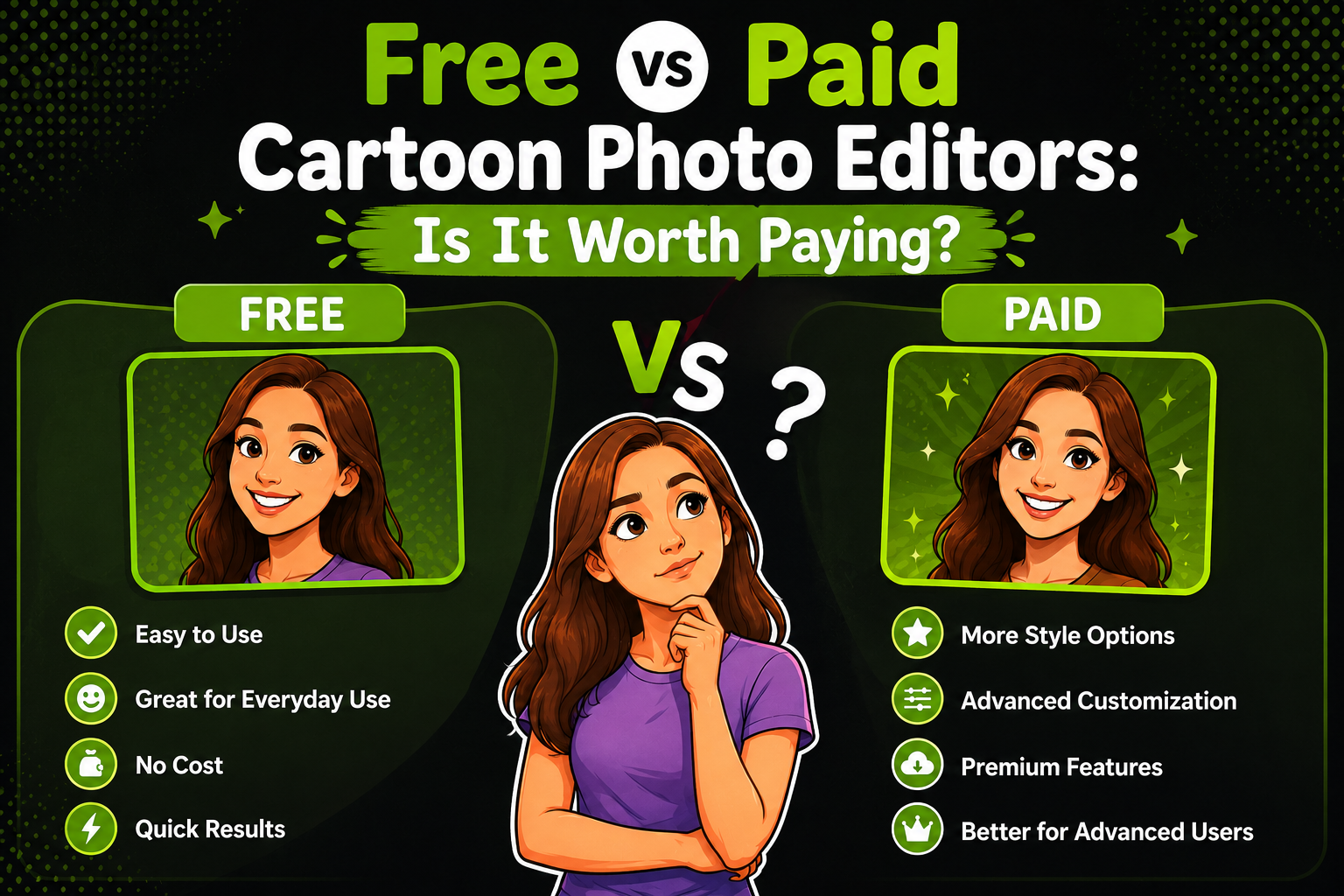 free vs paid cartoon photo editors is it worth paying
